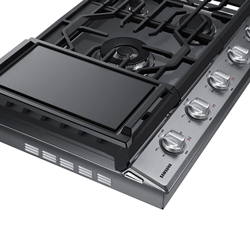 Samsung 2-Piece Kitchen Package with Matte Black 30&quot; Single Wall Oven and Stainless Steel 30&quot; Gas Cooktop, , large
