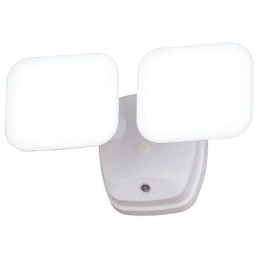 Vaxcel Theta 2-Light LED Outdoor Dusk-to-Dawn Flood Light in White, , large
