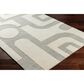 Surya Brook Geometric 9" x 12" Beige and Charcoal Area Rug, , large