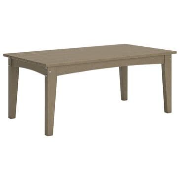Ashley Hyland Wave Patio Rectangular Coffee Table in Driftwood, , large