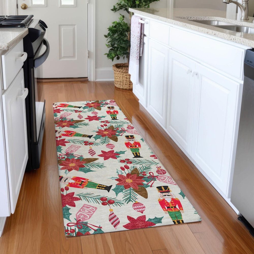 Dalyn Rug Company Wonderland WN30 2&#39;3&quot; x 7&#39;6&quot; Ivory Indoor/Outdoor Runner, , large