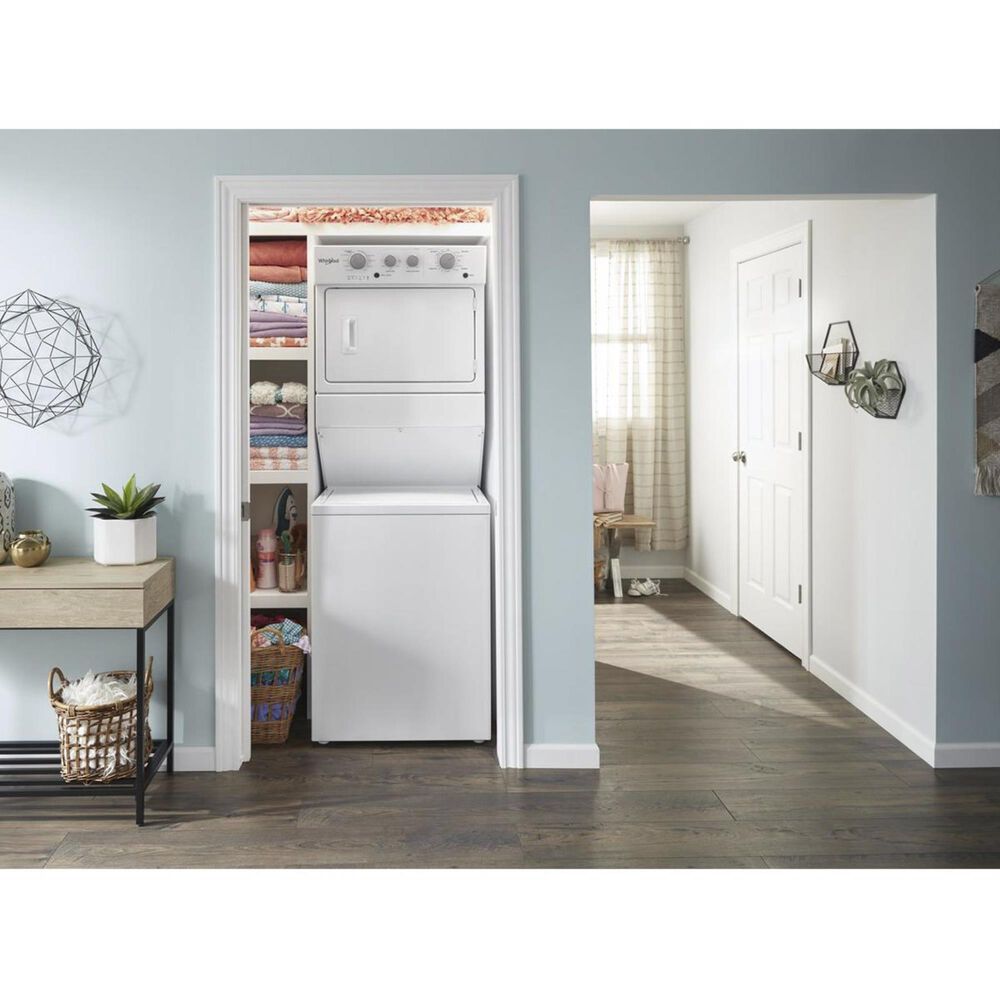 Whirlpool 27&quot; Stack Laundry in White, , large