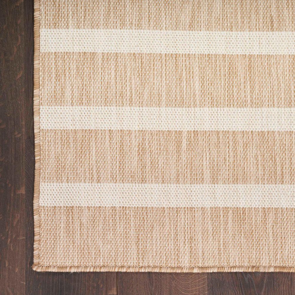Nourison Positano POS03 Beige and Ivory 9&#39; x 12&#39; Indoor/Outdoor Area Rug, , large