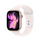 Apple Watch Series 11 (GPS) 46mm Rose Gold Aluminum Case with Light Blush Sport Band - S/M - (2025), , large
