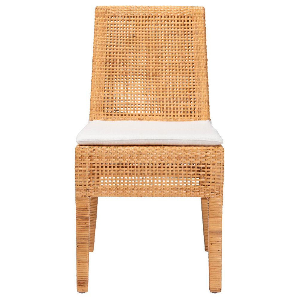 Baxton Studio Morris Side Chair in Light Honey, , large