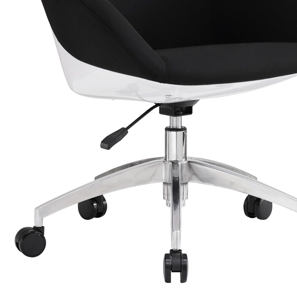 Rta Products Llc Low-Back Upholstered Task Chair in Black, , large
