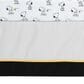 Lambs and Ivy Classic Snoopy 3-Piece Baby Crib Bedding Set in White, Black and Gray, , large