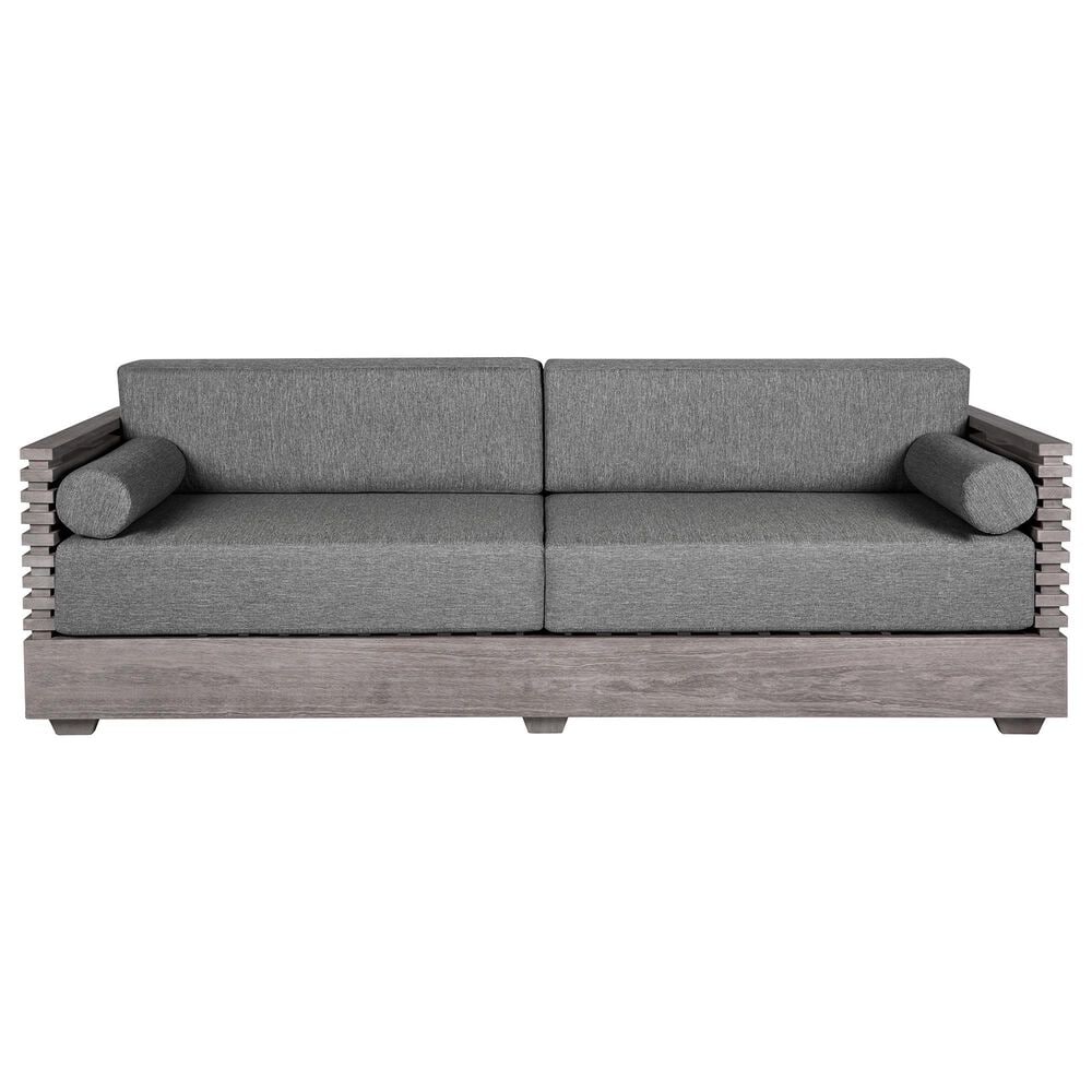 Armen Living Vivid Patio Sofa in Light Gray, , large