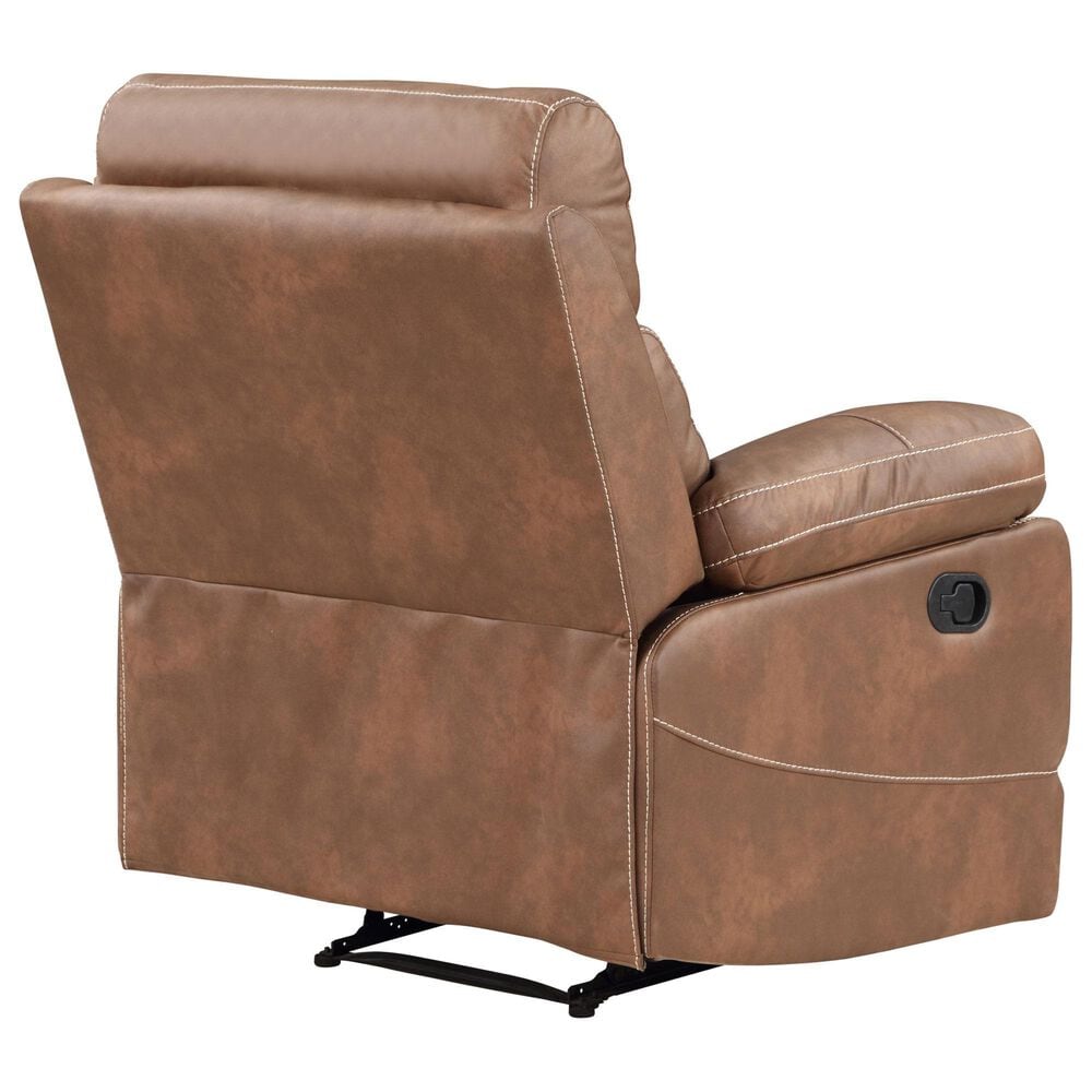 Steve Silver Rudger Manual Recliner in Chestnut Brown, , large