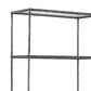 Ashley Ryandale 5-Shelf Bookcase in Antiqued Pewter and Clear, , large