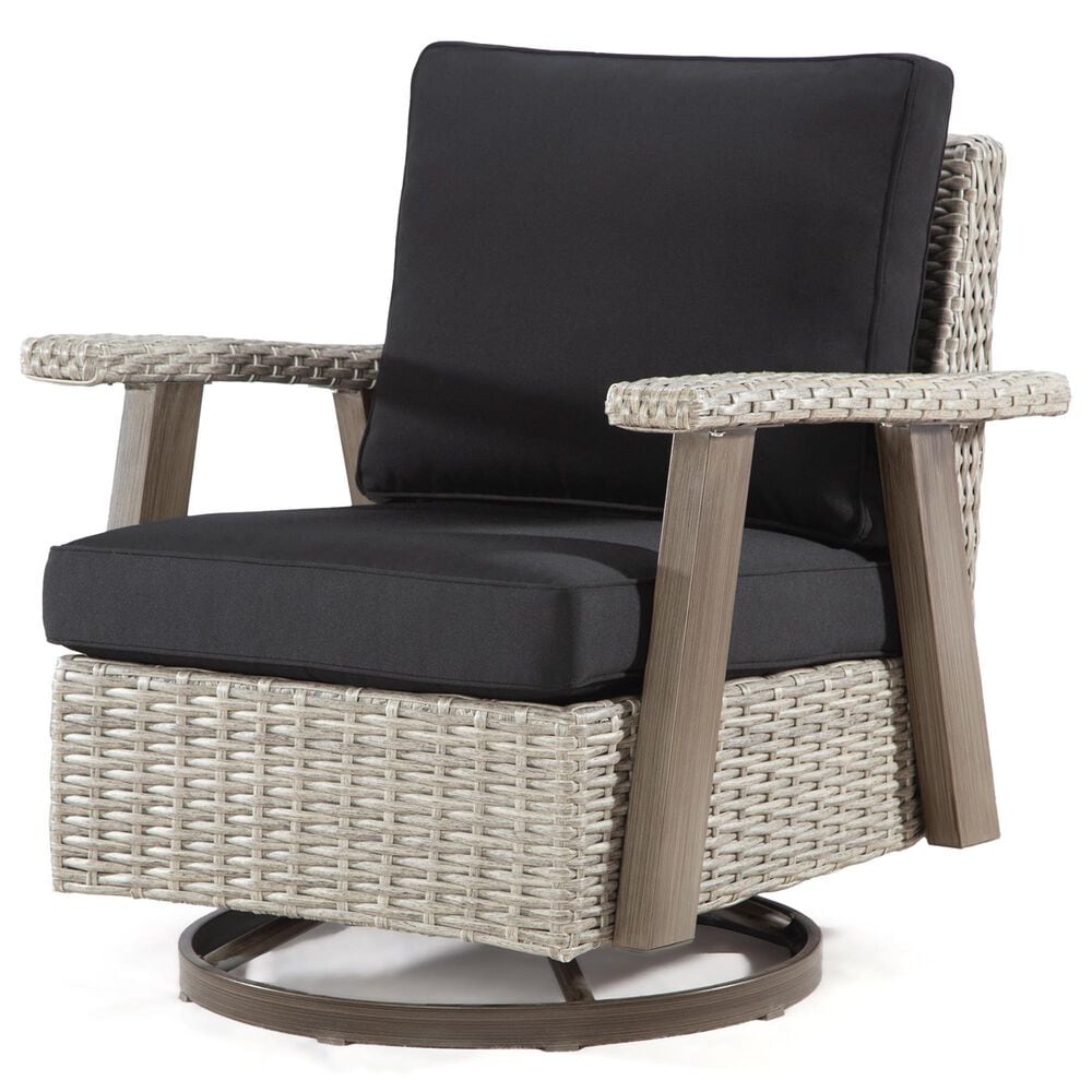 Sunwell Garden 3-Piece Patio Chat Set in Black, , large