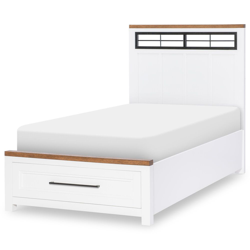 Legacy Classic Dutton Twin Storage Bed in Natural White, Toasted Coconut and Aged Black, , large
