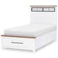 Legacy Classic Dutton Twin Storage Bed in Natural White, Toasted Coconut and Aged Black, , large