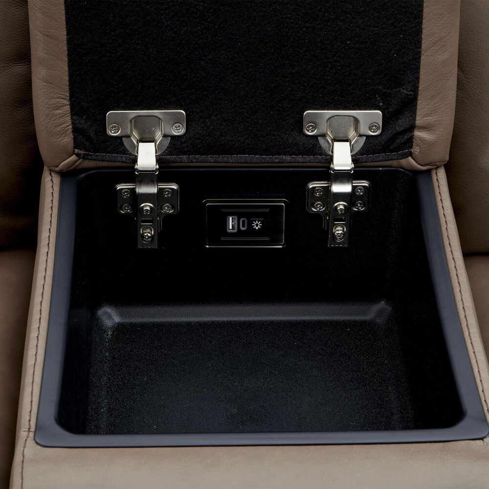 Interlochen 6-Piece Leather Power Reclining Sectional with Power Headrests in Aline Sable, , large