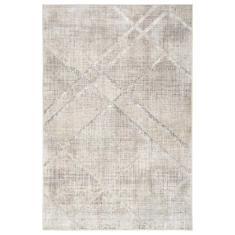Nourison Sparkle ILI03 Grey 9" x 12" Area Rug, , large