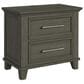 Mayberry Hill Canterbury King Storage Bed with Two Nightstands in Grey, , large
