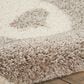 Nourison Hudson DWS01 4" x 4" Light Gray Kids Rug, , large
