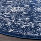 Safavieh Evoke EVK270A-5R 5"1" Round Navy/Ivory Area Rug, , large
