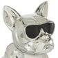 CosmoLiving by Cosmopolitan 12" Dog Sculpture in Silver, , large