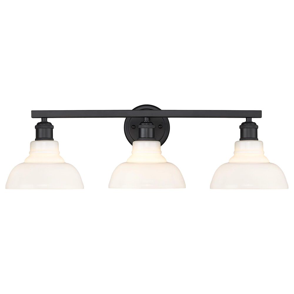 Golden Lighting Carver 3-Light Bath Vanity in Matte Black, , large