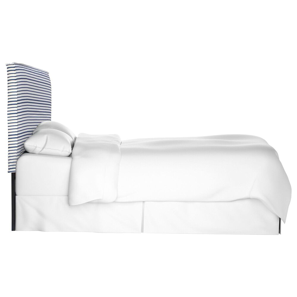 Skyline Furniture Queen Slipcover Headboard in Nautical Stripe Navy, , large