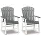 Ashley Transville Patio Arm Chair in Gray and White (Set of 2), , large
