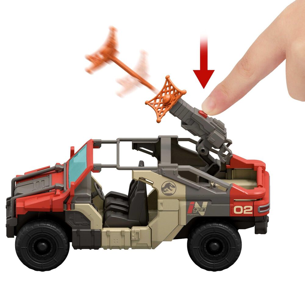 Jurassic World Rebirth Launch and Battle Vehicle with Figures in Multicolor, , large