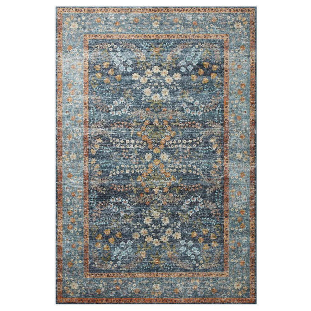Rifle Paper Co. Palais 7"6" x 9"6" Navy Area Rug, , large