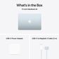 Apple MacBook Air 13.6" Laptop - Apple M4 chip 10-core CPU - 24GB RAM - 10-core GPU - 512GB SSD in Sky Blue with 3-Year AppleCare+, , large