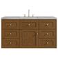 James Martin Laurent 48" Single Bathroom Vanity in Honey Oak with 3 cm Victorian Silver Silestone Top and Rectangular Sink, , large