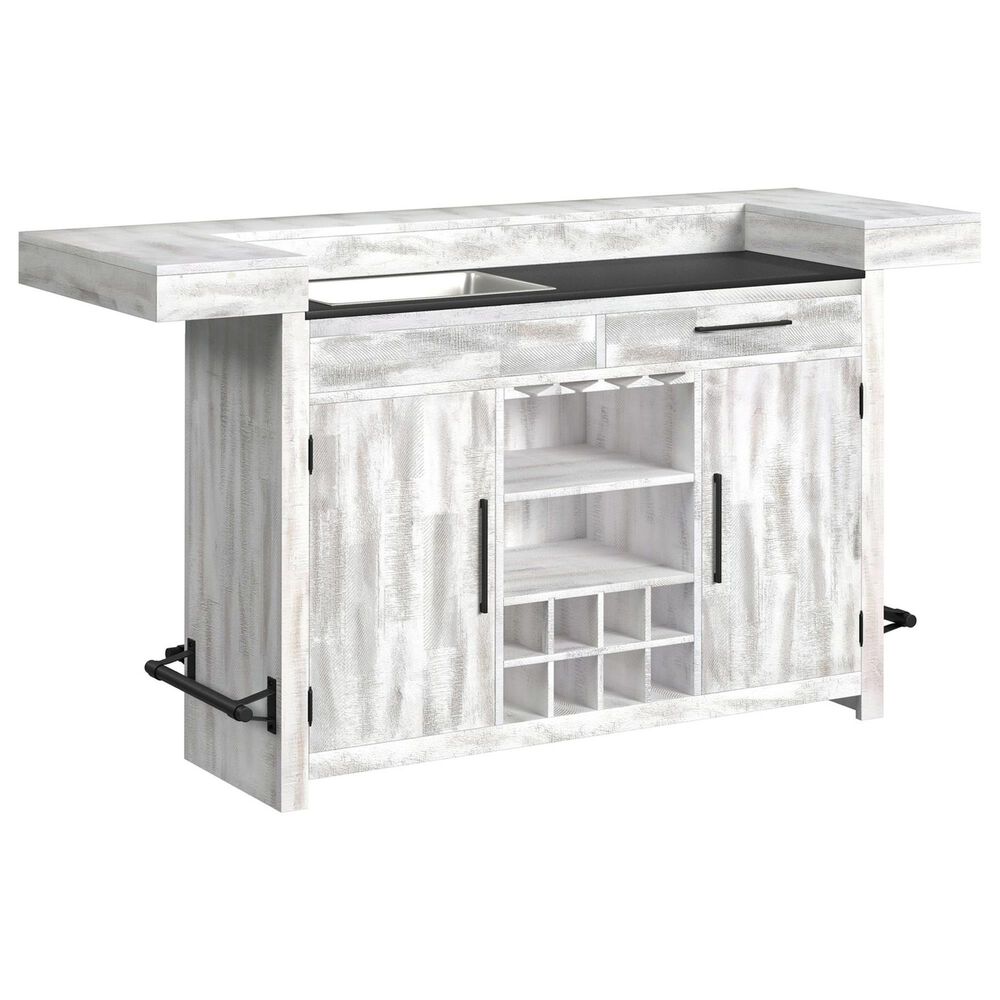 Mayberry Hill Rogen Bar in Rustic White Finish, , large