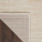 Nourison Essentials Ivory and Beige 5" x 7" Indoor/Outdoor Area Rug, , large