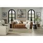 Nourison Courtyard Ivory and Green 2" x 6" Indoor/Outdoor Runner, , large