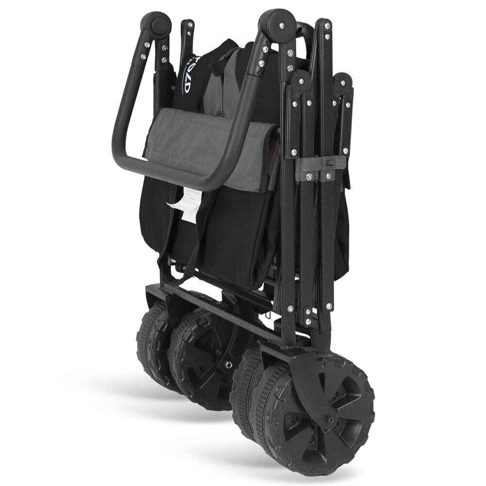 Wonderfold Utility Push and Pull Folding Wagon in Black and Gray, , large