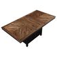 Steve Silver Co. Bermuda Storage Counter Height Table in Black and Dark Acacia - Table Only, , large