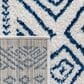Safavieh Tulum 6"7" Square Ivory and Navy Area Rug, , large