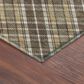 Dalyn Rug Company Soft Essentials Plaid Chocolate 8" Round Indoor/Outdoor Area Rug, , large