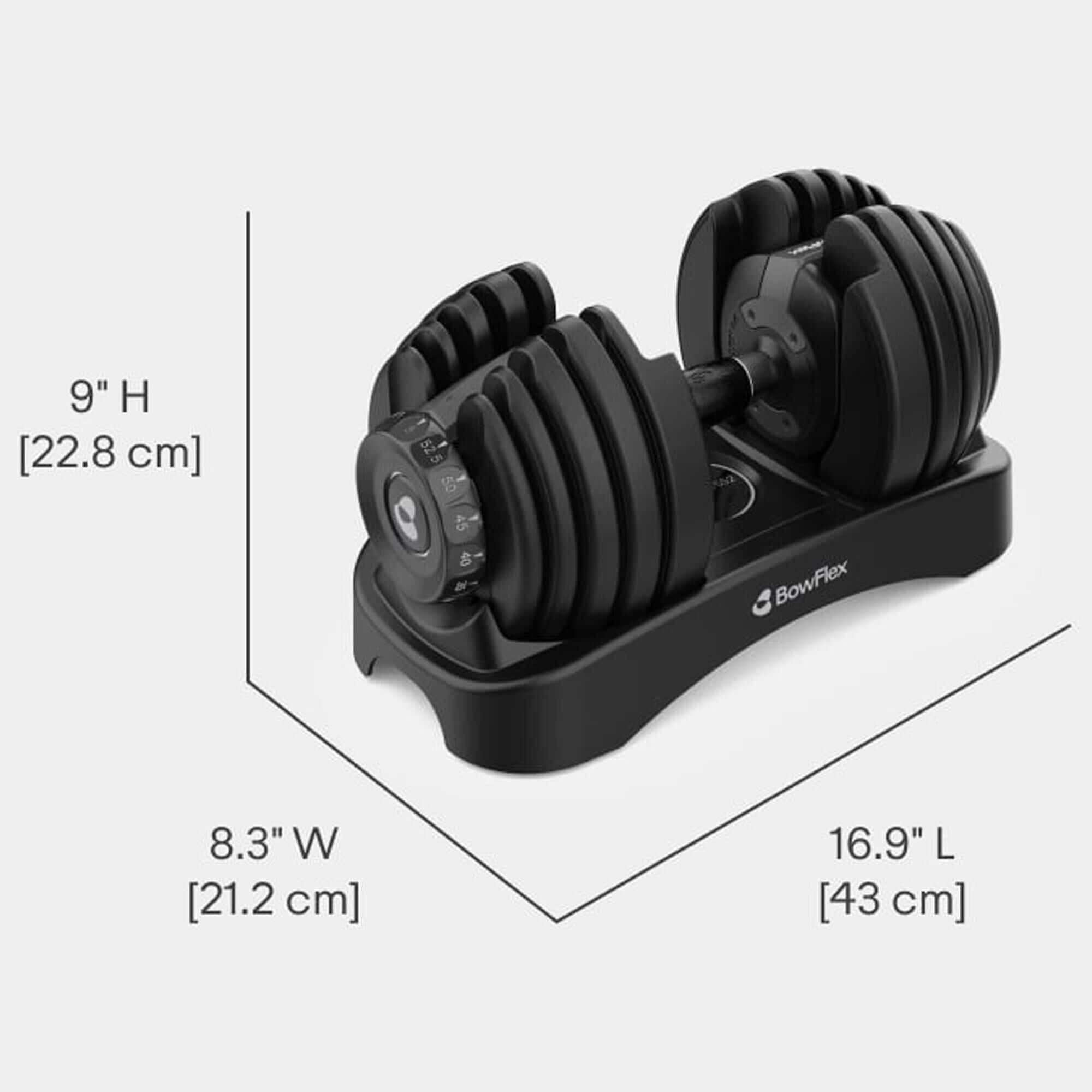 BowFlex Results Series 552 SelectTech Dumbbell in Black (Set of 2)