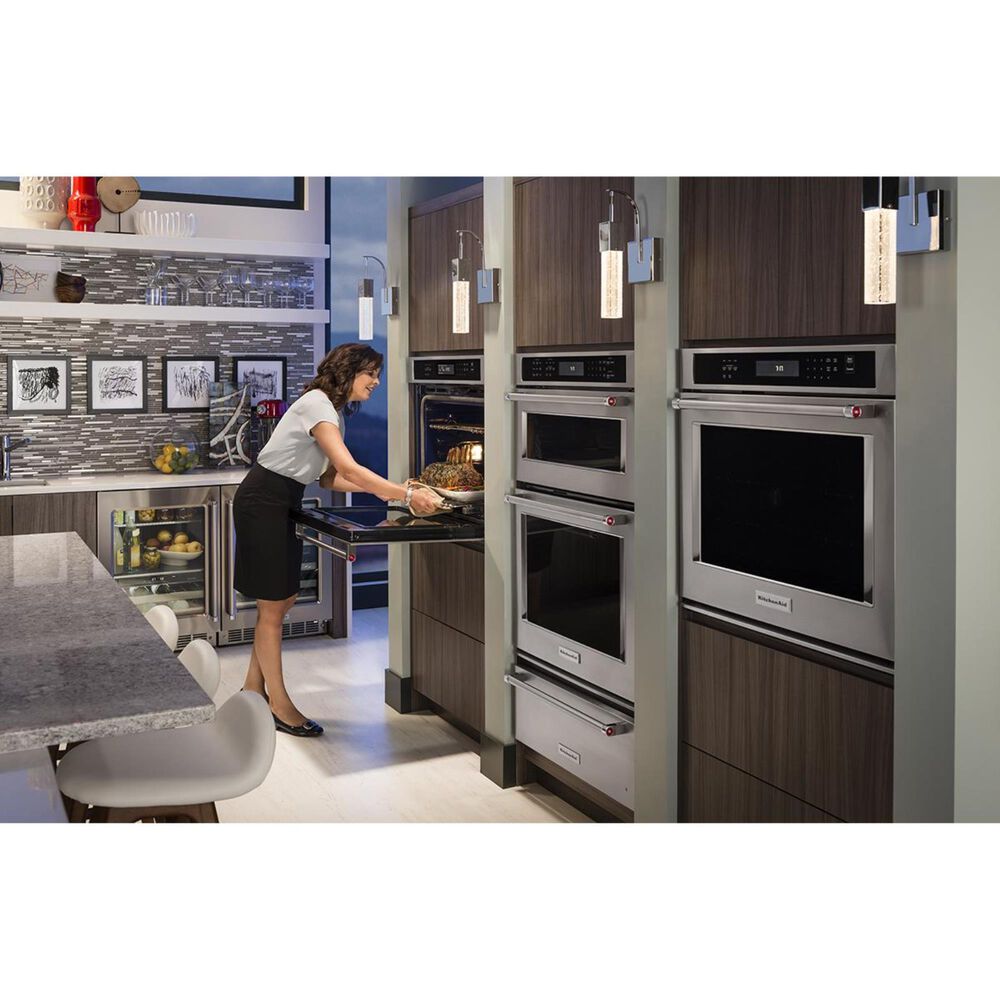KitchenAid 27" Combination Wall Oven in Stainless Nebraska Furniture Mart