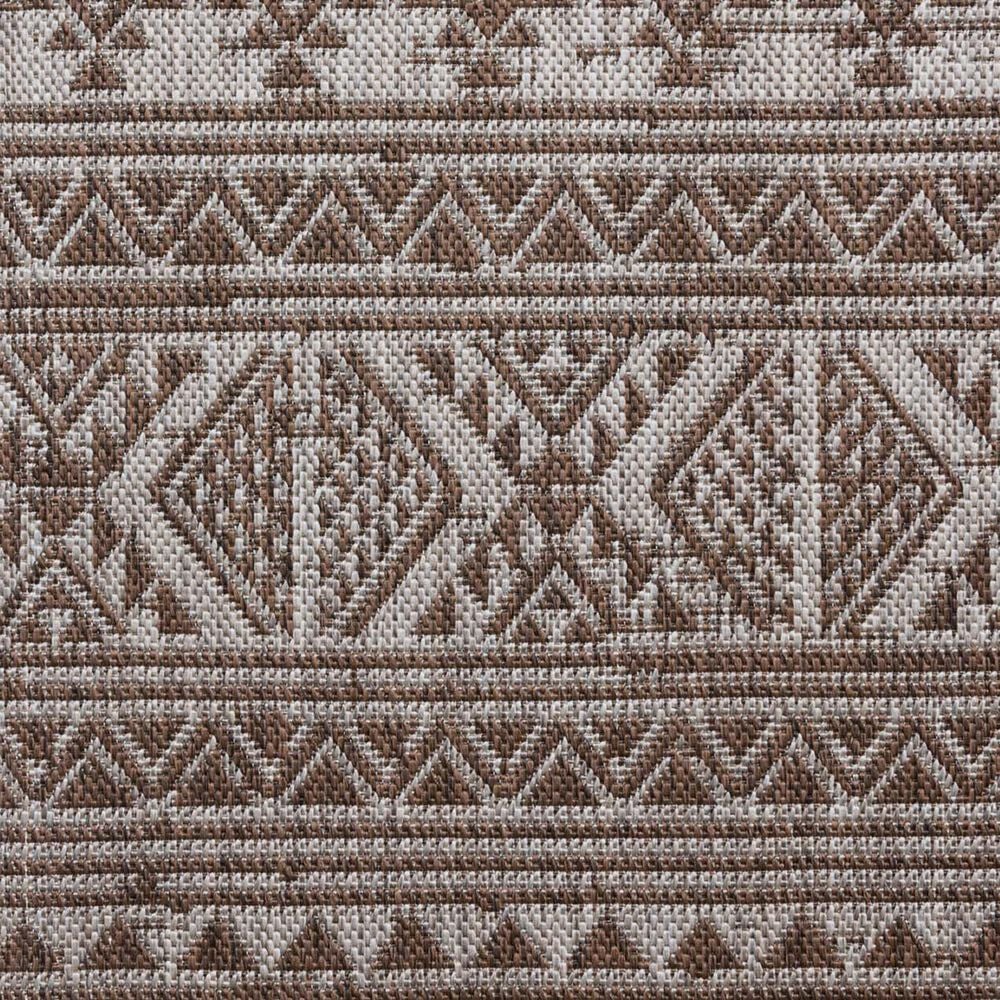 Loloi Easton Coffee and Dove 2&#39;3&quot; x 3&#39;9&quot; Indoor/Outdoor Area Rug, , large