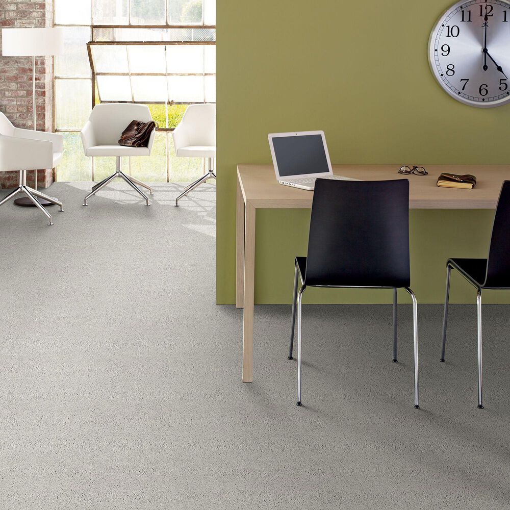 Shaw Cabana Bay Solid Carpet in Ice, , large