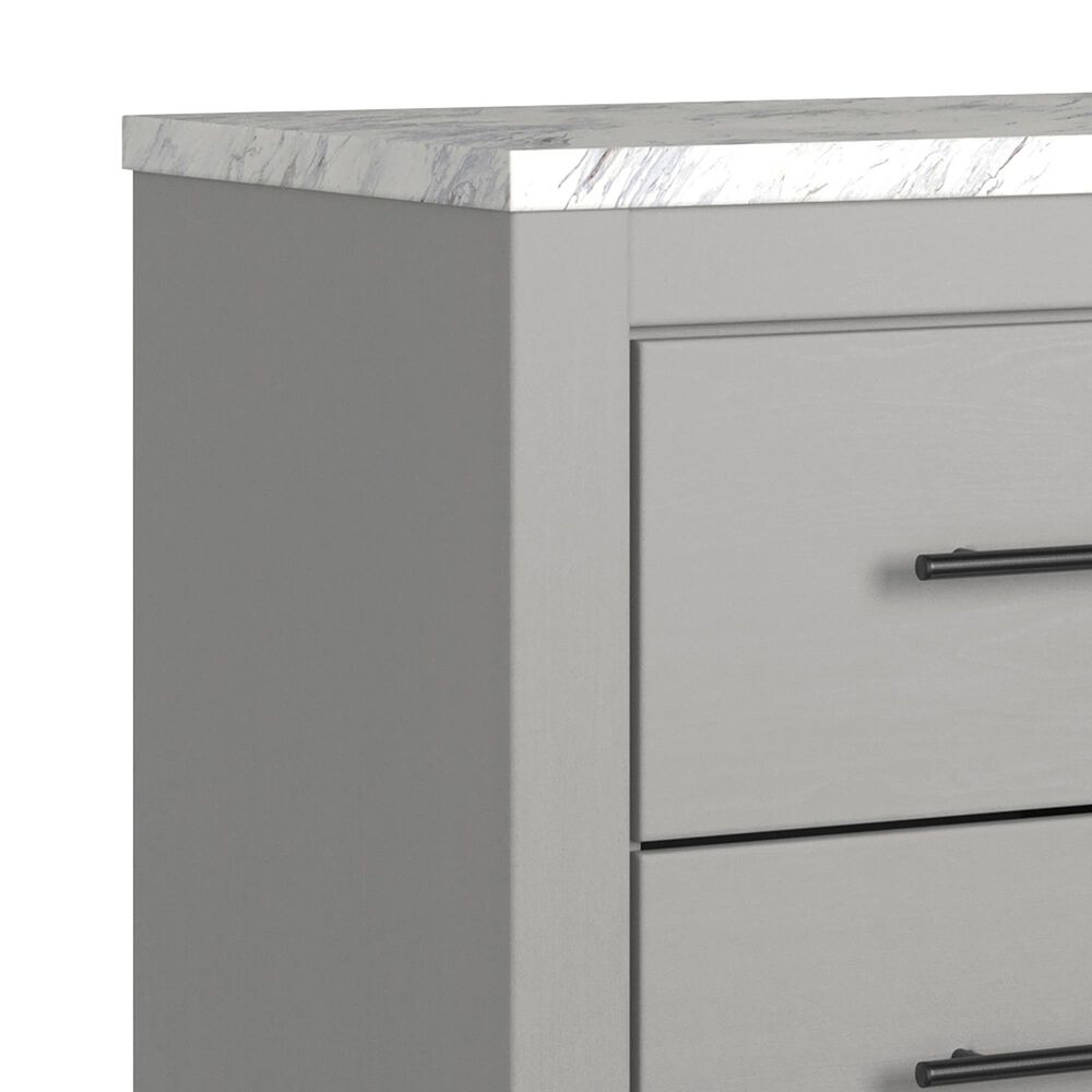Signature Design by Ashley Cottonburg 2 Drawer Nightstand in Light Gray and White, , large