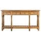 Rustic Imports Kensley 4-Drawer Console Table in Toasted Pecan, , large