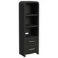 Mayberry Hill Ridgemont 82" Entertainment Center with TV Stand in Black, , large