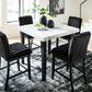 Ashley Mervannie Counter Height Dining Table in Gray and Black - Table Only, , large