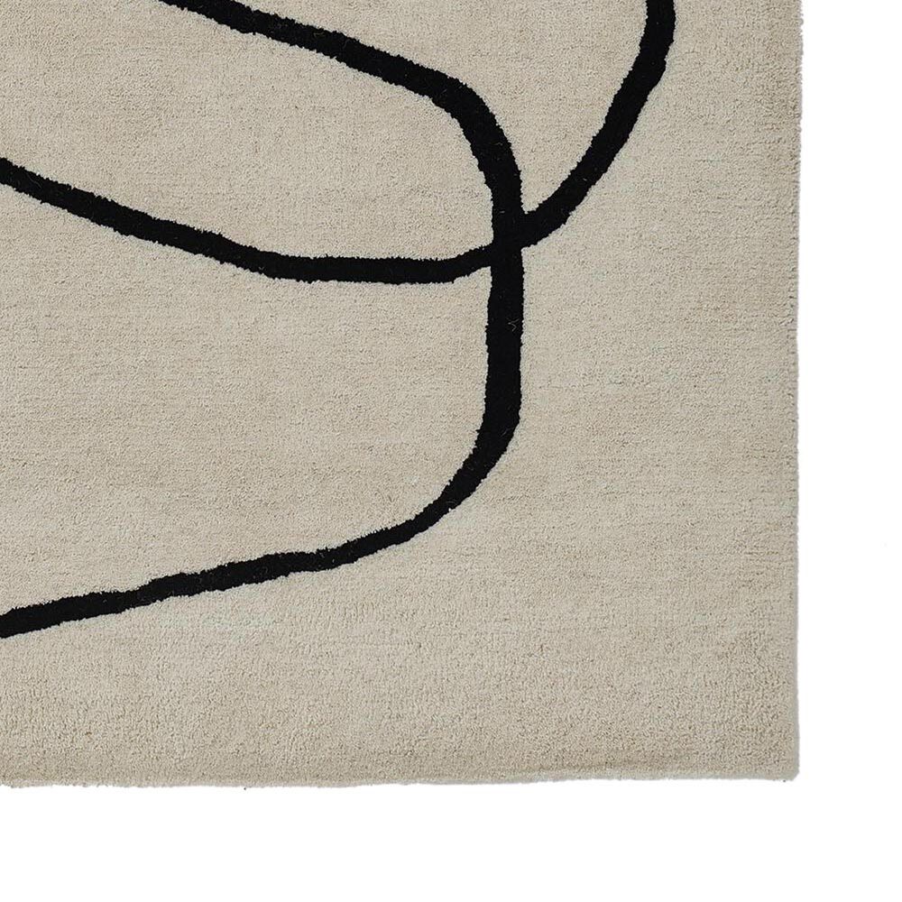 Momeni Simba Contemporary 5&#39; x 8&#39; Ivory Area Rug, , large