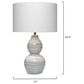 Splendor Living Jasper Wave Table Lamp in White, , large