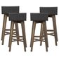 Noble House La Brea Patio Barstool in Gray (Set of 4), , large