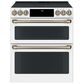 Cafe 30" Slide-In Double Oven Electric Range in Matte White, , large