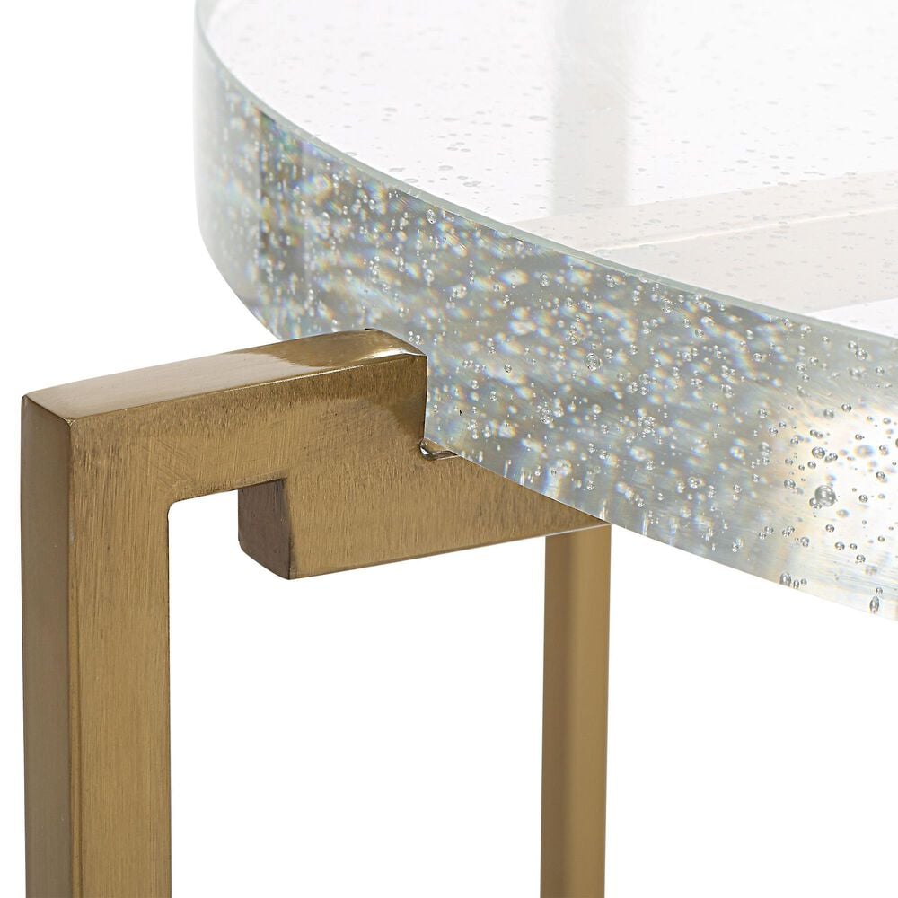 Uttermost Star-Crossed Accent Table in Brushed Gold, , large
